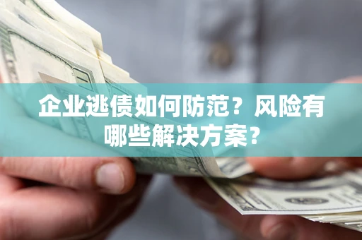 北京企业逃债如何防范？风险有哪些解决方案？