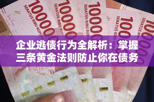 北京企业逃债行为全解析：掌握三条黄金法则防止你在债务乱局中“踩雷”