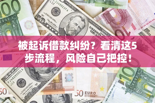 北京被起诉借款纠纷？看清这5步流程，风险自己把控！