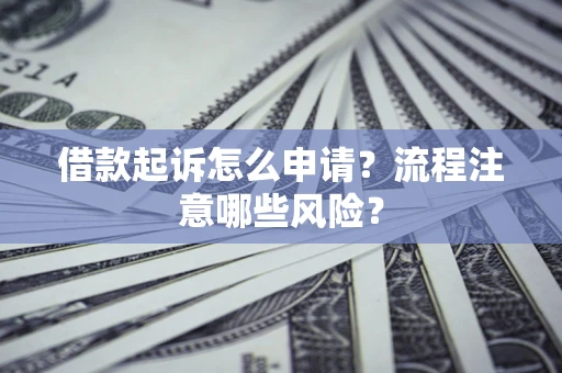 北京借款起诉怎么申请？流程注意哪些风险？