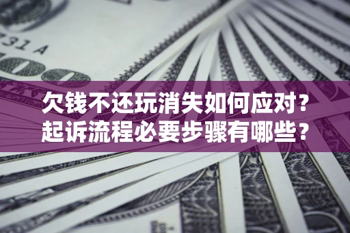 北京欠钱不还玩消失如何应对？起诉流程必要步骤有哪些？