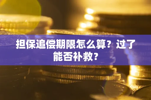 北京担保追偿期限怎么算？过了能否补救？